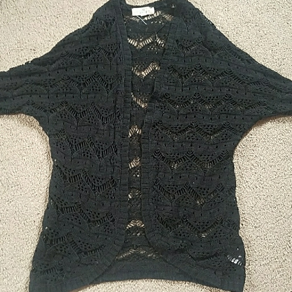 Black cardigan